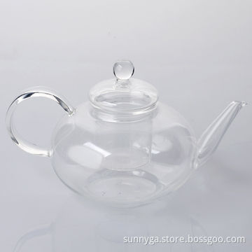 Glass Teapot, 400mL Capacity, Ideal for Dinnerware